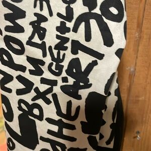 One of a kind pants black and white, size 9